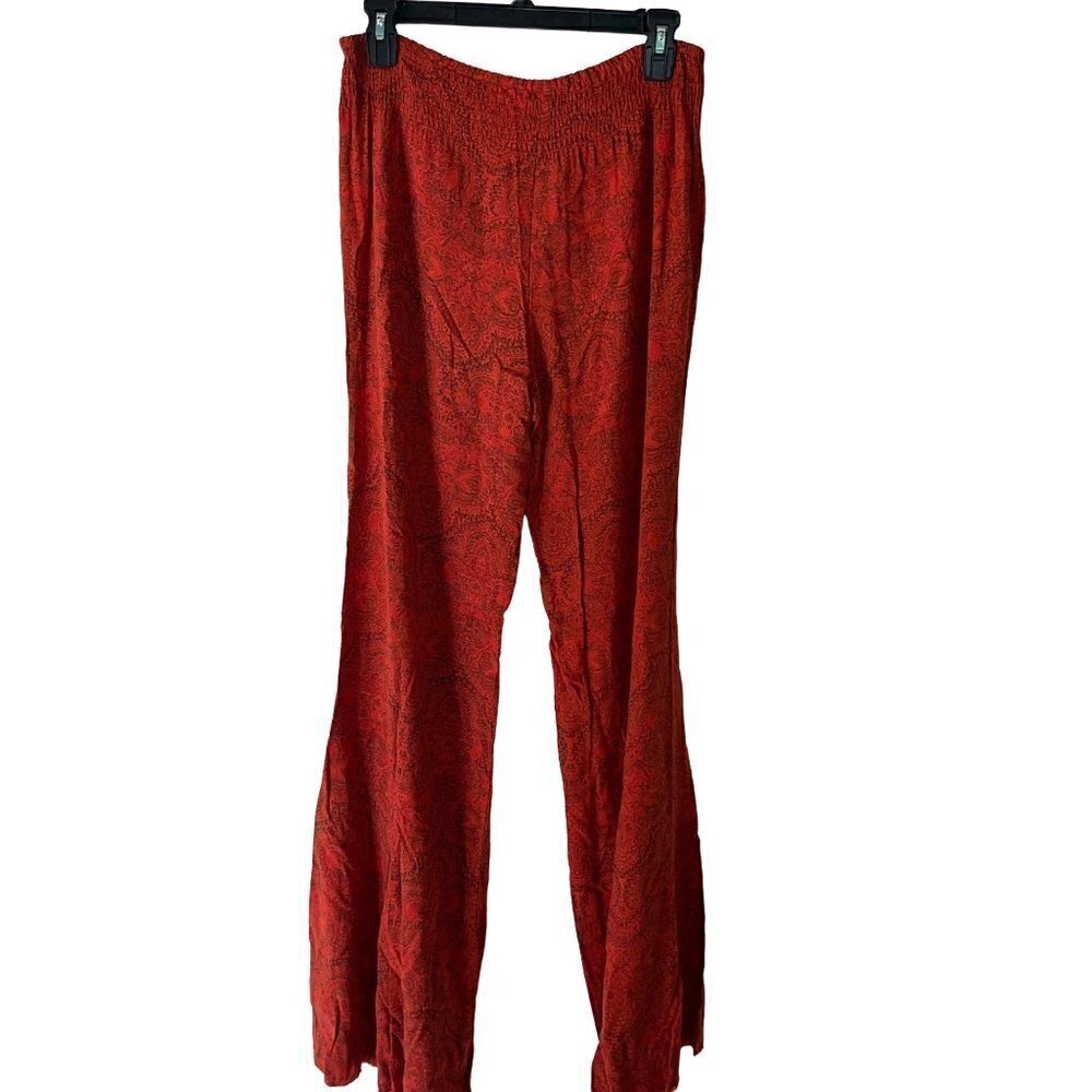 NWT Free People Womens Lounge Pants Size Small S Wide Leg Spice Combo Pure Rayon - Picture 10 of 12